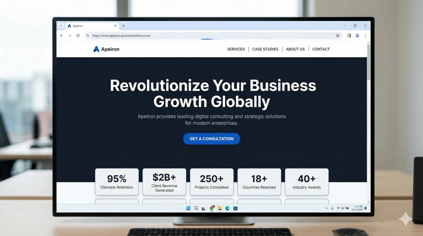 Leeds financial advisory firm website after FactoryJet redesign — fast, modern, conversion-engineered