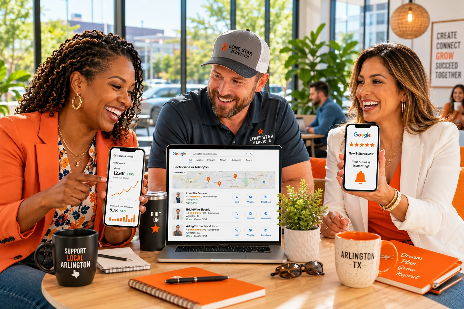 Arlington TX local businesses, restaurants, retail, and service companies running on local search in Tarrant County