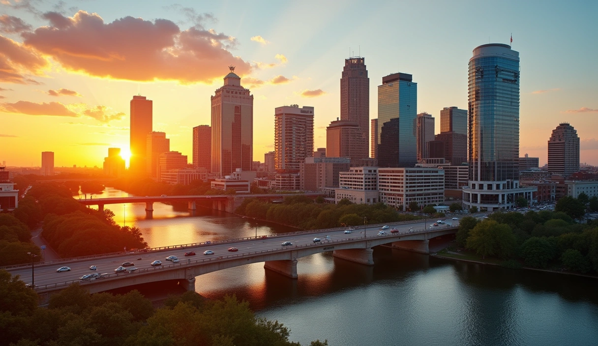 Austin Texas downtown skyline — FactoryJet serves businesses across the Austin metro area