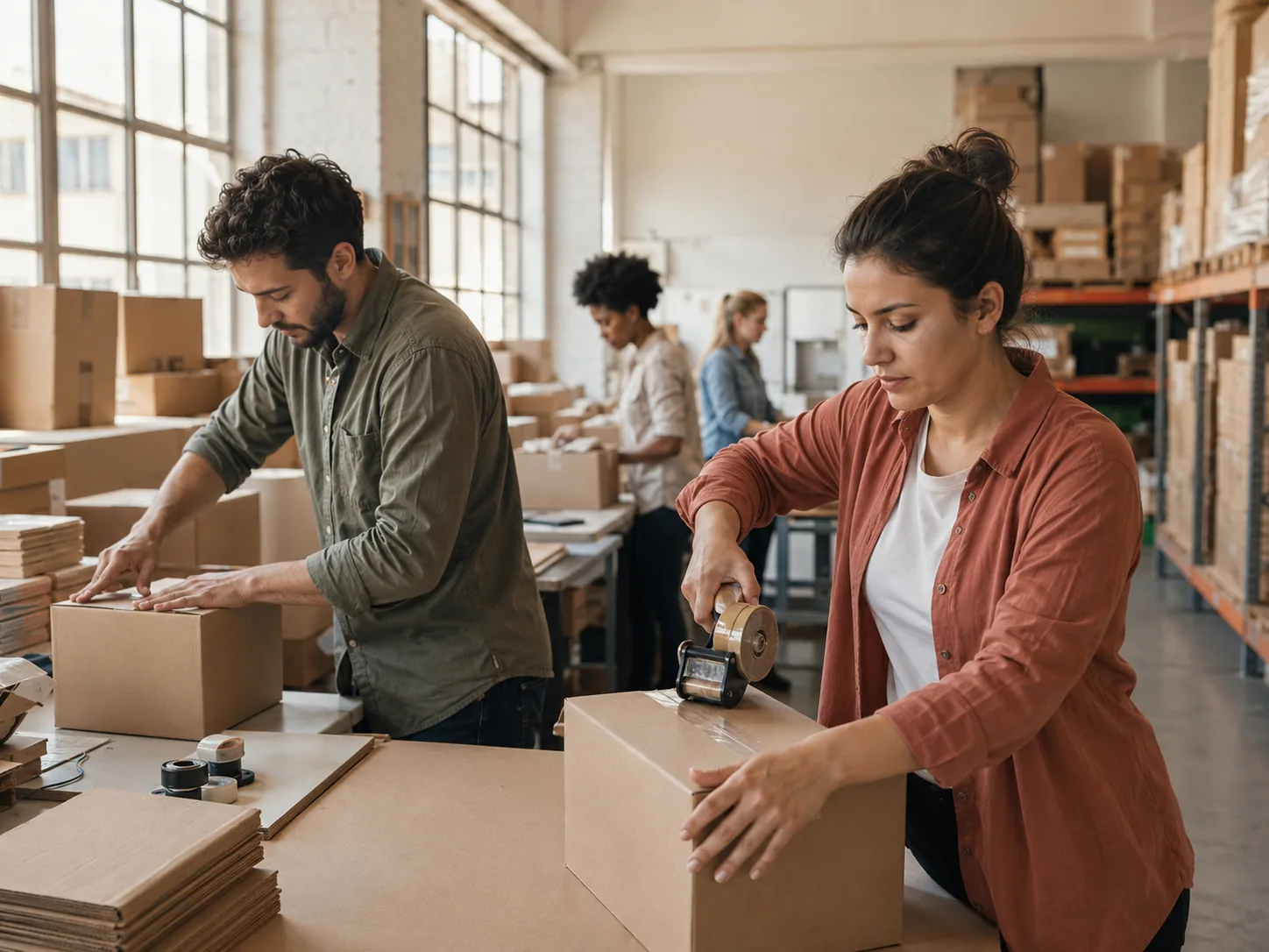 A wholesale team fulfilling trade orders placed through a BigCommerce B2B Edition store